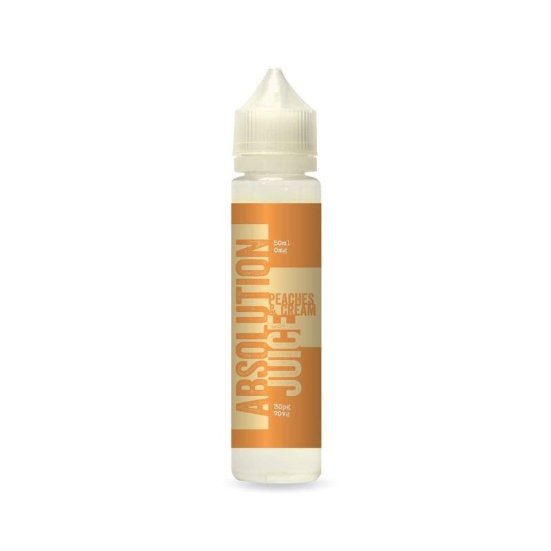 absolution juice 50ml shortfill peaches cream 28273863852119