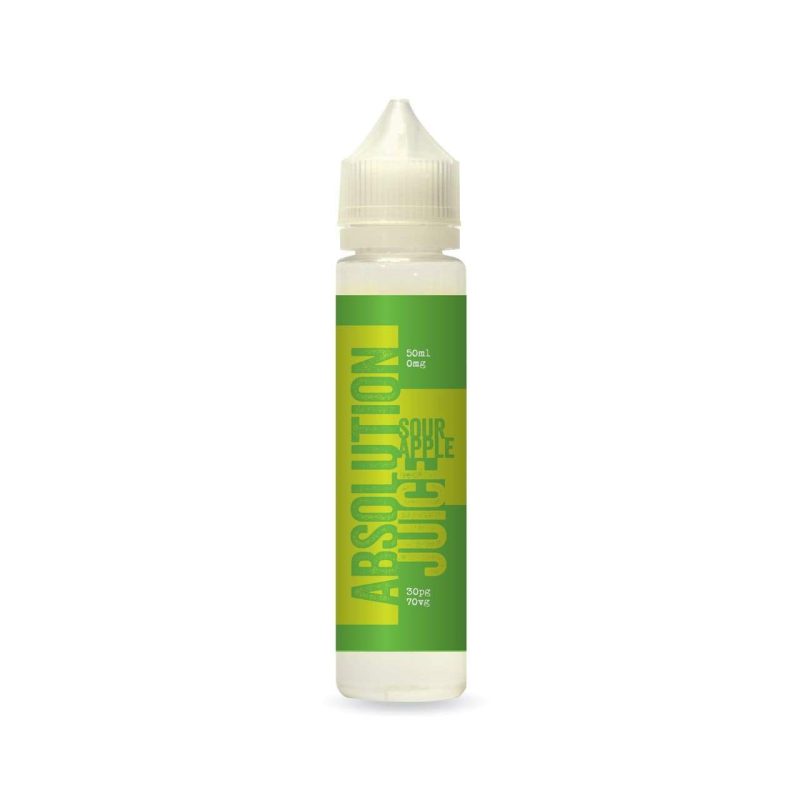 absolution juice 50ml shortfill sour apple 14051885088855