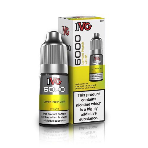 IVG 10mg IVG 6000 Nic Salt - Lemon Peach Crush 10ml Eliquid